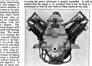 The Motor Car Journal of 24th April 1909 - A Hydroplane Engine