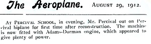 The Aeroplane of 29th August 1912.