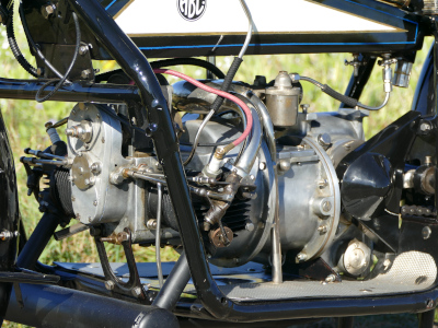 Close view of the 1920 ABC Gnome et Rhone engine