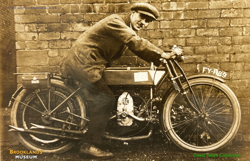 Jack Falahee on Alfred Wray 1913 A.B.C.-engined TT motorcycle
